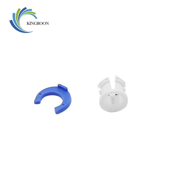 10pcs Pneumatic Connectors White Bowden Tube Clamp Blue Pipe Horse Clip Fixed 6mm 3D Printer Shoe Coupling Collet Part-Kingroon 3D