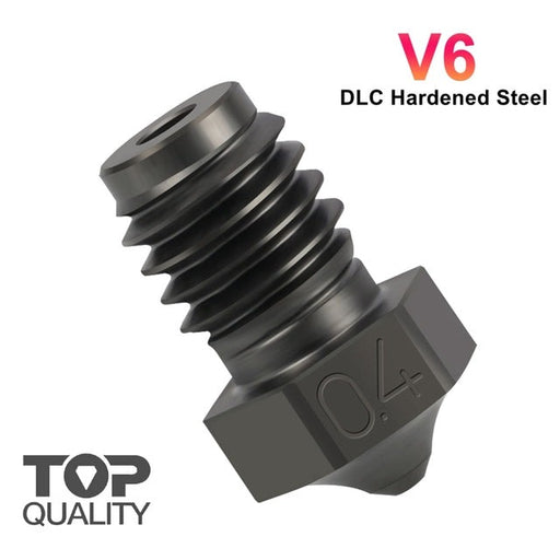 E3D V6 DLC Hardened Steel Nozzle for Kingroon KP3S Pro S1, KP3S, KP3S Pro, KP5L-3D Printer Accessories-Kingroon 3D