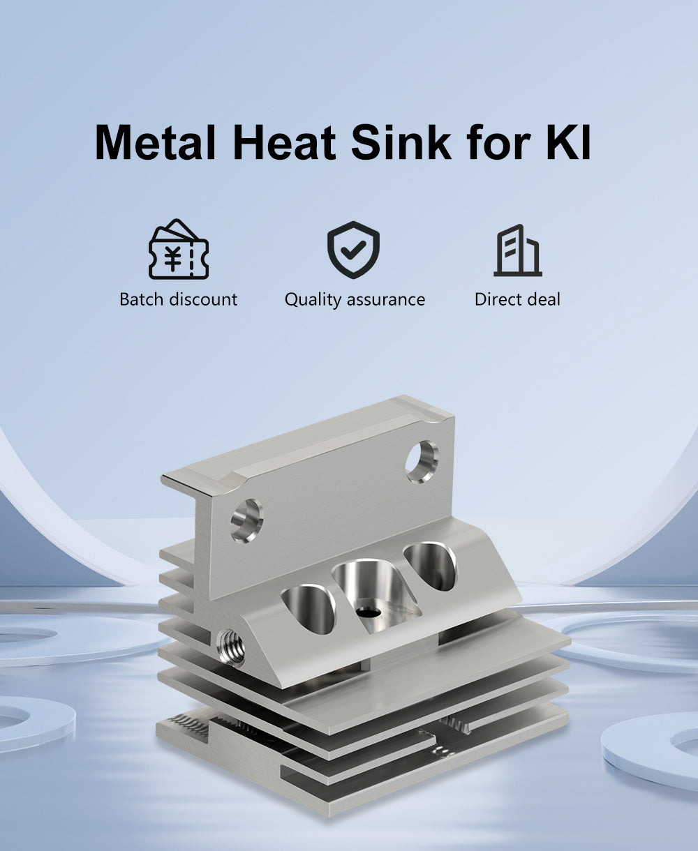 1/2/4pcs Heat Sink For Creality K1 All-Metal Radiator 3D Printer Part for K1 3D Printer K1 hotend-3D Printer Accessories-Kingroon 3D