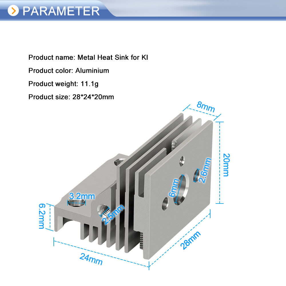 1/2/4pcs Heat Sink For Creality K1 All-Metal Radiator 3D Printer Part for K1 3D Printer K1 hotend-3D Printer Accessories-Kingroon 3D