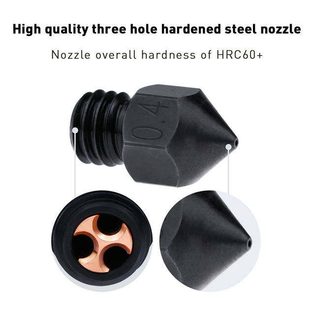 CHT Nozzle MK8 High flow 1.75mm Filament Hardened Steel Nozzles-3D Printer Accessories-Kingroon 3D