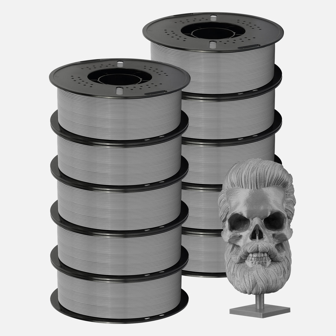 10kg 1.75mm Grey PETG 3D Printing Filament-3D Print Material-Kingroon 3D