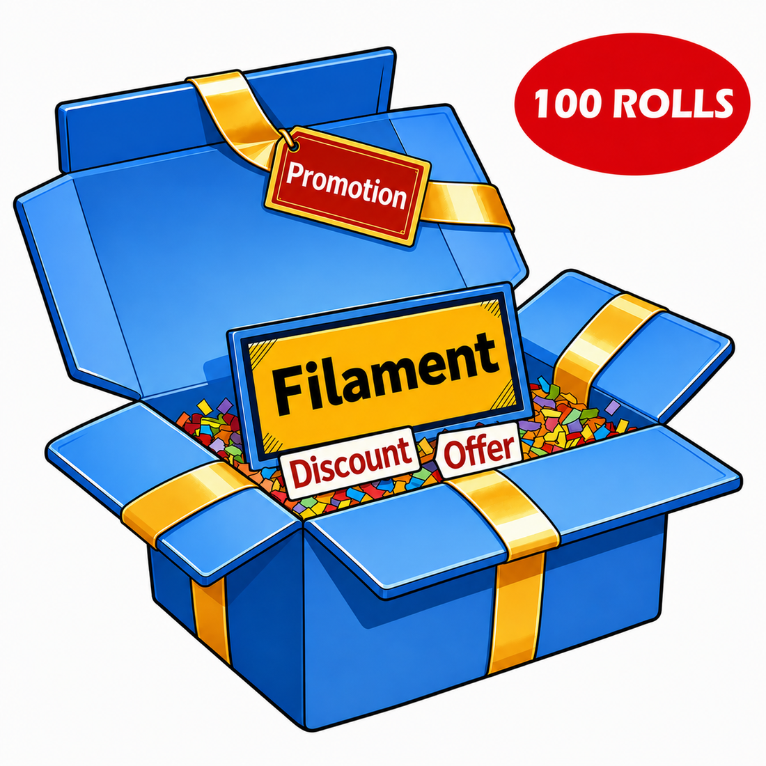 KINGROON Random Filament (100 Pack)-PLA-Kingroon 3D