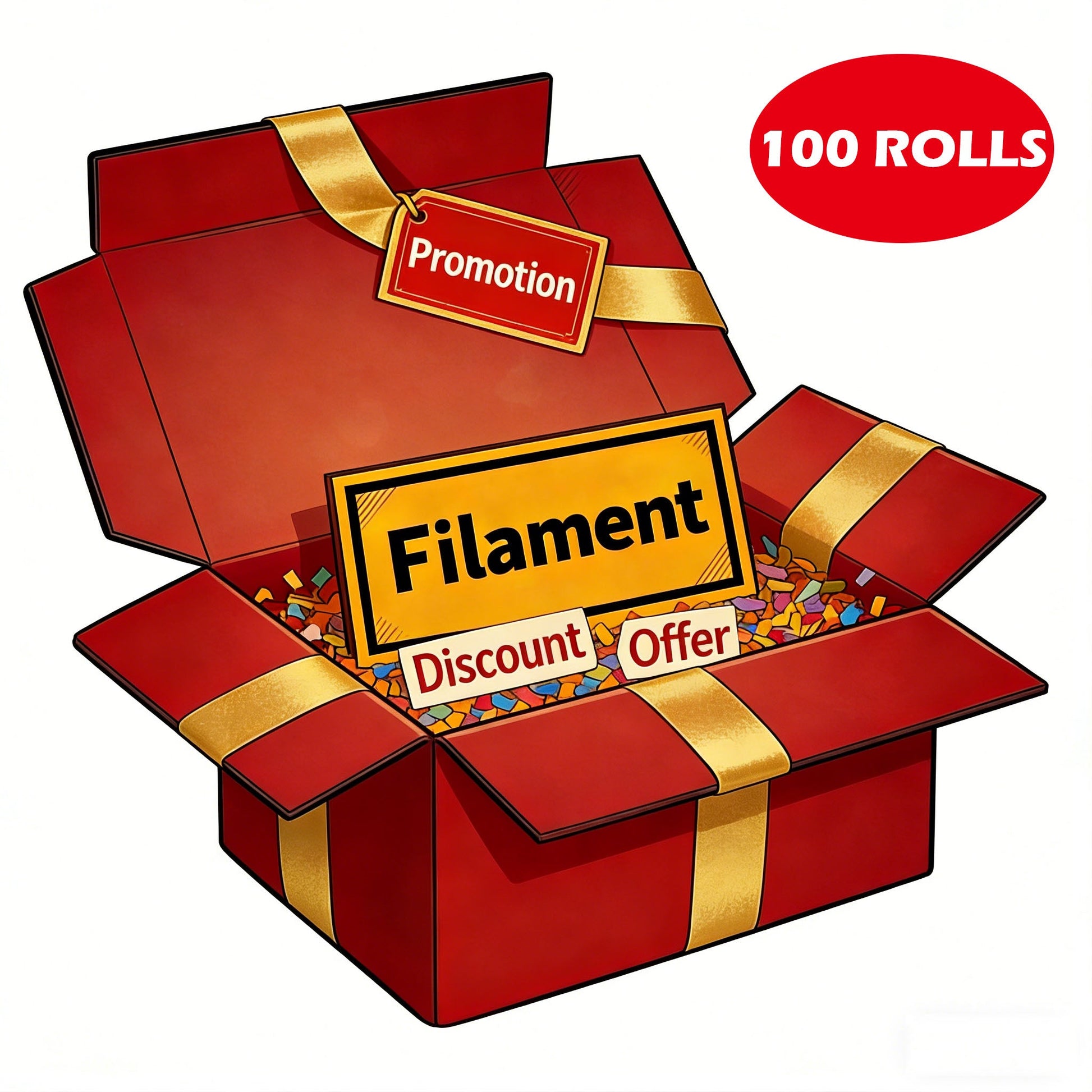 KINGROON Random Filament (100 Pack)-PLA-Kingroon 3D