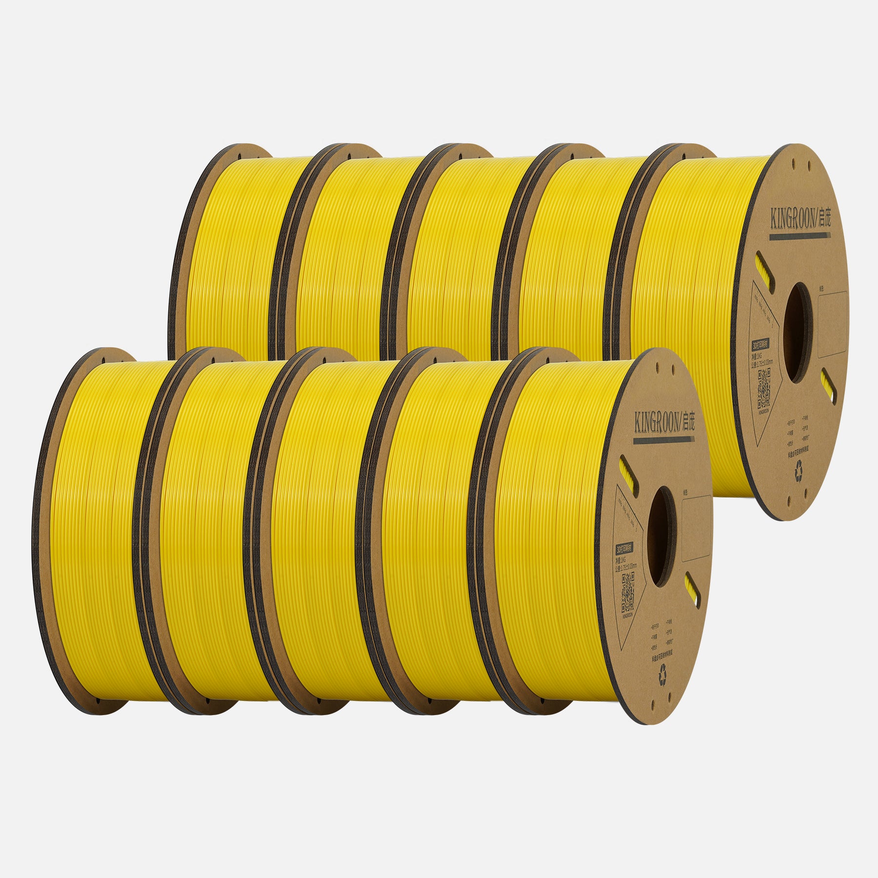 10KG yellow PLA Filament 1.75mm