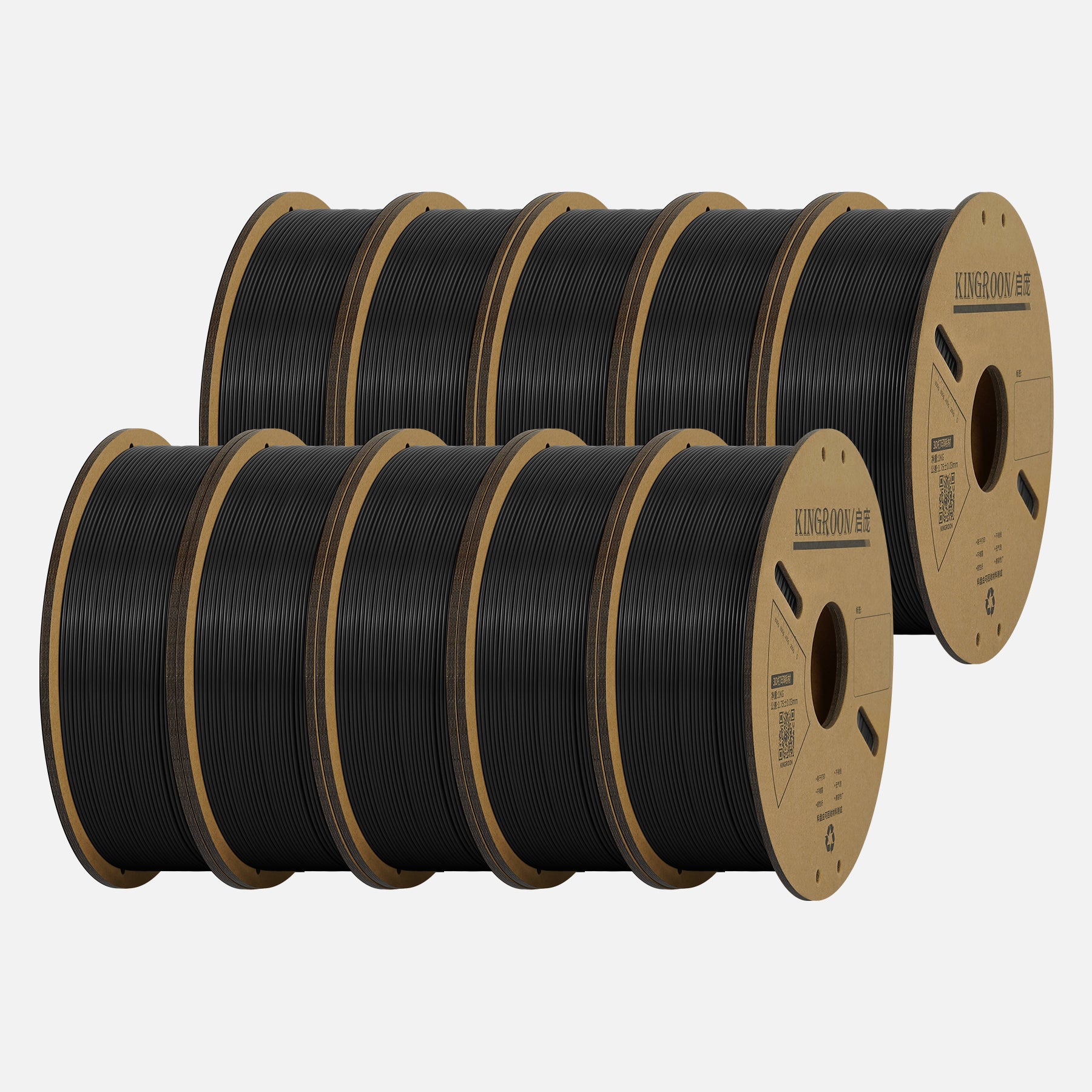 10KG black PLA Filament 1.75mm