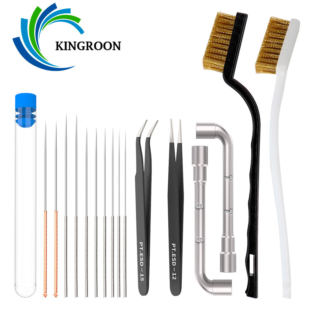 17 PCS Nozzle Cleaning Kit-3D Printer Accessories-Kingroon 3D