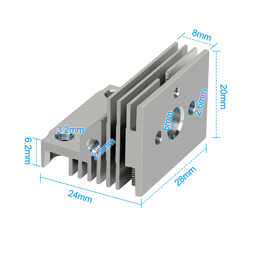 1/2/4pcs Heat Sink For Creality K1 All-Metal Radiator 3D Printer Part for K1 3D Printer K1 hotend-3D Printer Accessories-Kingroon 3D