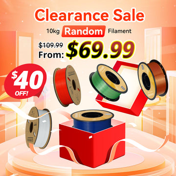 10KG Random Filament 1.75 mm (Clearance Sale)-Kingroon 3D