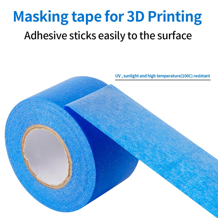 3D Printer Blue Heat Masking Tape Resistant High Temperature Polyimide Adhesive Part Blue Sticker Heated Bed Protect Paper