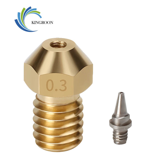 M6 V5 V6 Nozzle for E3D 0.2/0.3/0.4/0.5mm Removable Stainless Steel Tips For E3D V6 Hotend Nozzle 1.75mm-3D Printer Accessories-Kingroon 3D