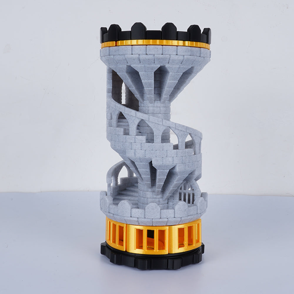 Mechanical Dice Tower by 3DTechDesigns – Unique 3D Printed Game Accessory for RPG and Tabletop Games-Kingroon 3D