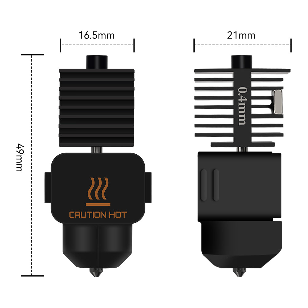 Bambu Lab A1 Mini Hotend with Hardened Steel Nozzle-3D Printer Accessories-Kingroon 3D