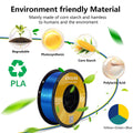 【2KG Pack】Tri-Color Silk PLA Filament - Green / Yellow / Blue-3D Print Material-Kingroon 3D