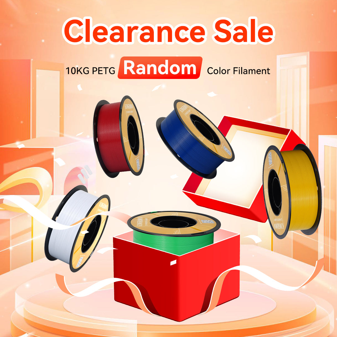 10KG PETG Random Color Filament 1.75 mm (Clearance Sale)-Kingroon 3D
