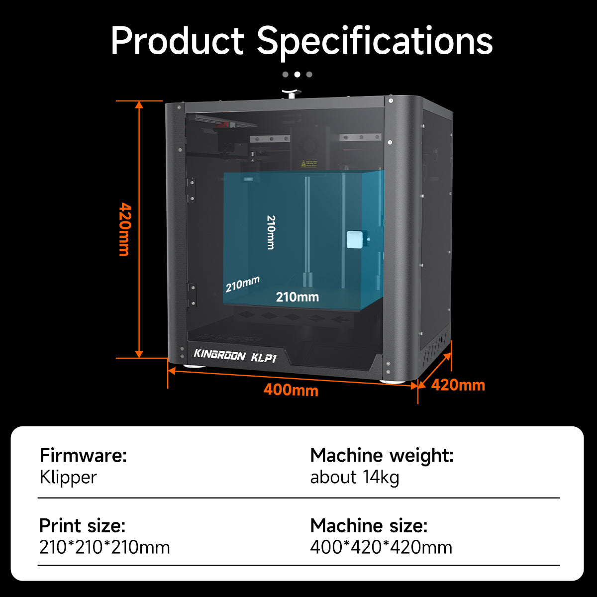Kingroon KLP1 CoreXY 3D Printer - Klipper Firmware Installed-3D Printers-Kingroon 3D