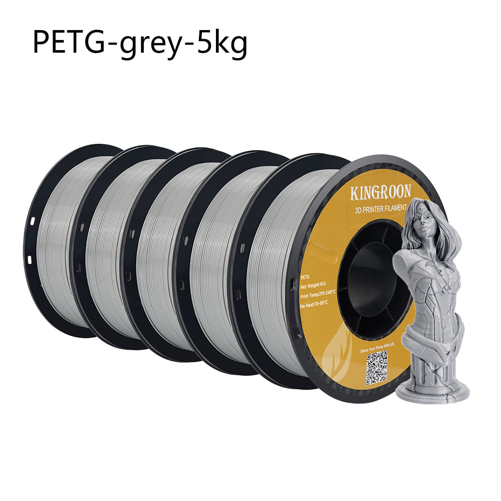 KINGROON PLA Filament 1.75mm 5KG PLA For 3D Printer, Standard 1kg/roll 3D Printing Filaments Mix Color Local Shipping-3D Print Material-Kingroon 3D