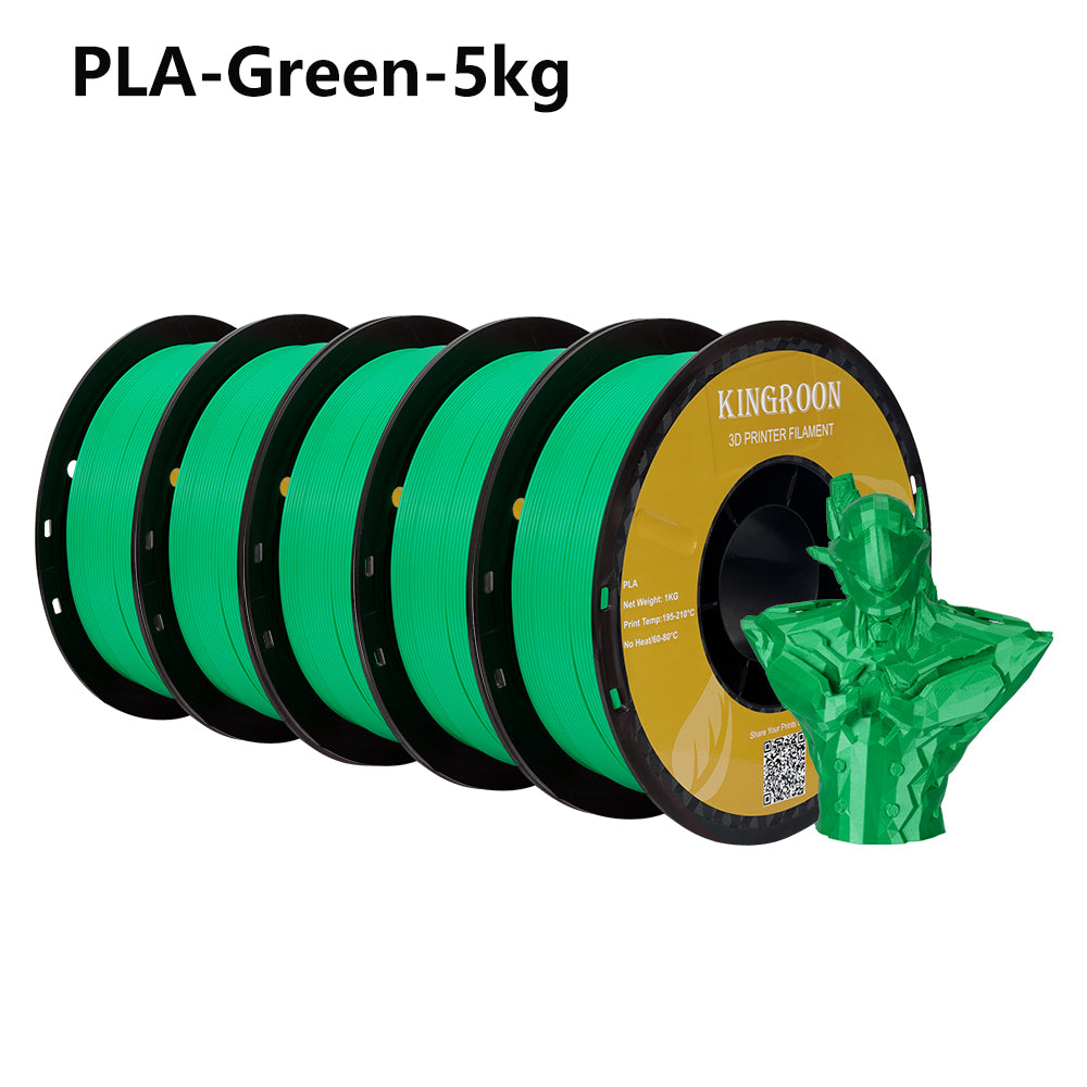 KINGROON PLA Filament 1.75mm 5KG PLA For 3D Printer, Standard 1kg/roll 3D Printing Filaments Mix Color Local Shipping-3D Print Material-Kingroon 3D