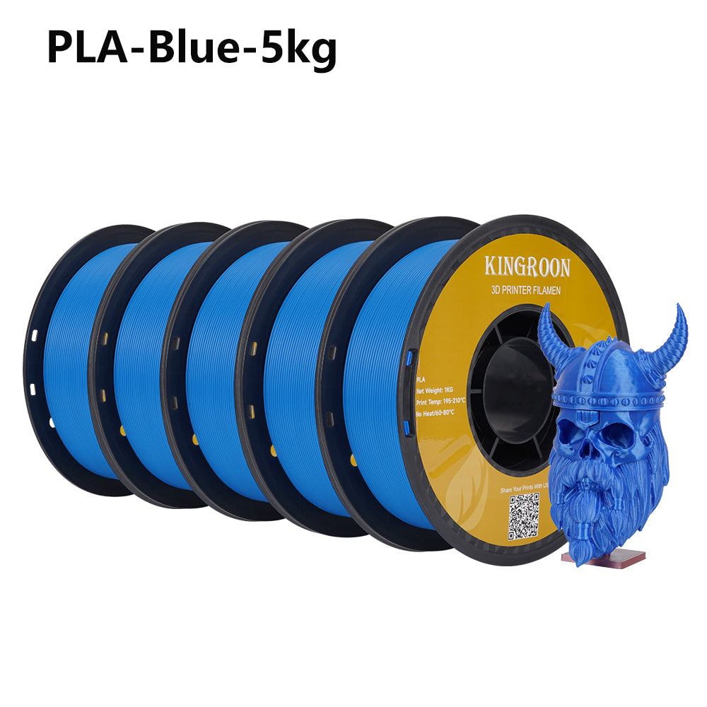 KINGROON PLA Filament 1.75mm 5KG PLA For 3D Printer, Standard 1kg/roll 3D Printing Filaments Mix Color Local Shipping-3D Print Material-Kingroon 3D