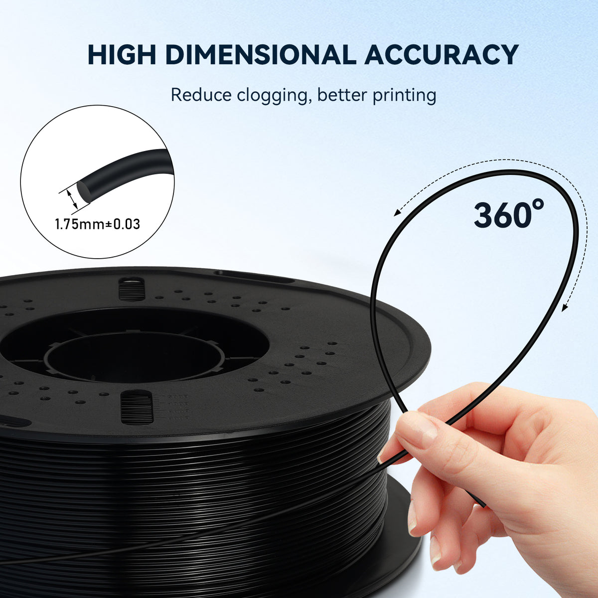 Kingroon PETG 3D Printer Filament, 10 Rolls, Dimensional Accuracy +/- 0.03 mm, 1kg Spool(2.2lbs), 1.75 mm，10KG Ten Colors Black White Grey Red Blue Green Yellow Orange Transparent Silver-Kingroon 3D