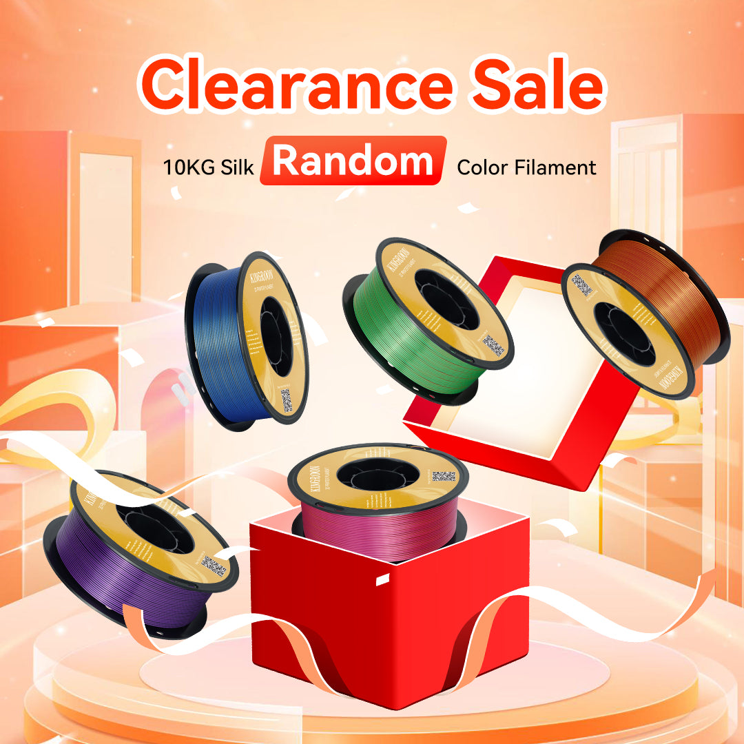 10KG Silk Multicolor PLA Filament 1.75 mm (Clearance Sale)-Kingroon 3D