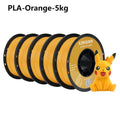 KINGROON PLA Filament 1.75mm 5KG PLA For 3D Printer, Standard 1kg/roll 3D Printing Filaments Mix Color Local Shipping-3D Print Material-Kingroon 3D