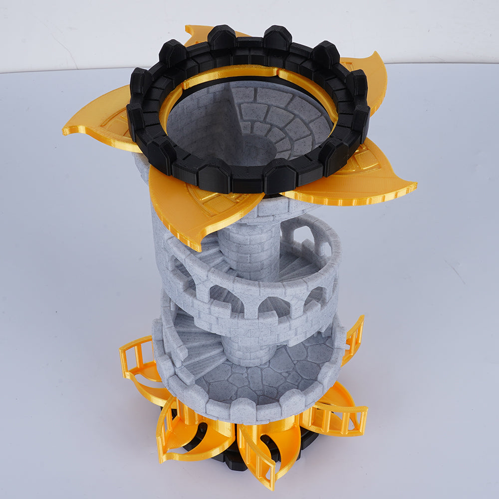 Mechanical Dice Tower by 3DTechDesigns – Unique 3D Printed Game Accessory for RPG and Tabletop Games-Kingroon 3D