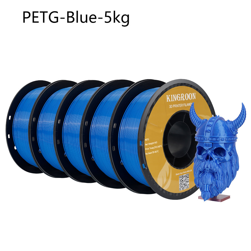 KINGROON PLA Filament 1.75mm 5KG PLA For 3D Printer, Standard 1kg/roll 3D Printing Filaments Mix Color Local Shipping-3D Print Material-Kingroon 3D