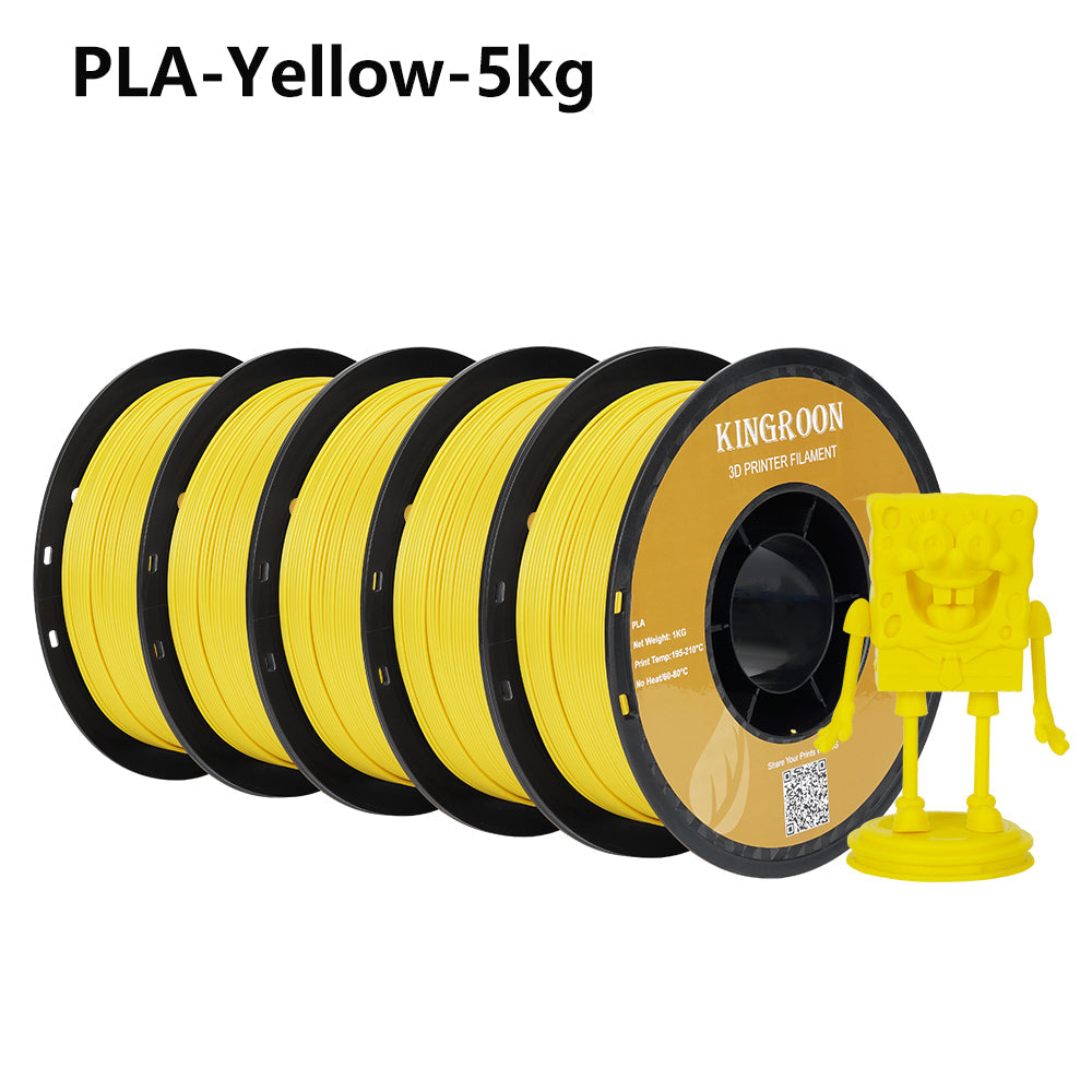 KINGROON PLA Filament 1.75mm 5KG PLA For 3D Printer, Standard 1kg/roll 3D Printing Filaments Mix Color Local Shipping-3D Print Material-Kingroon 3D