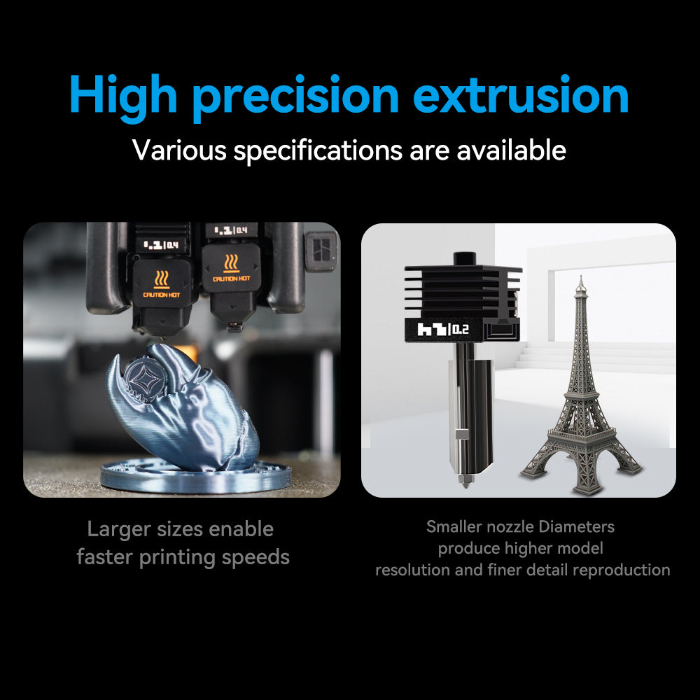 Bambu Lab H2D 3D Printer Standard Model Hardened Steel Hotend Nozzle