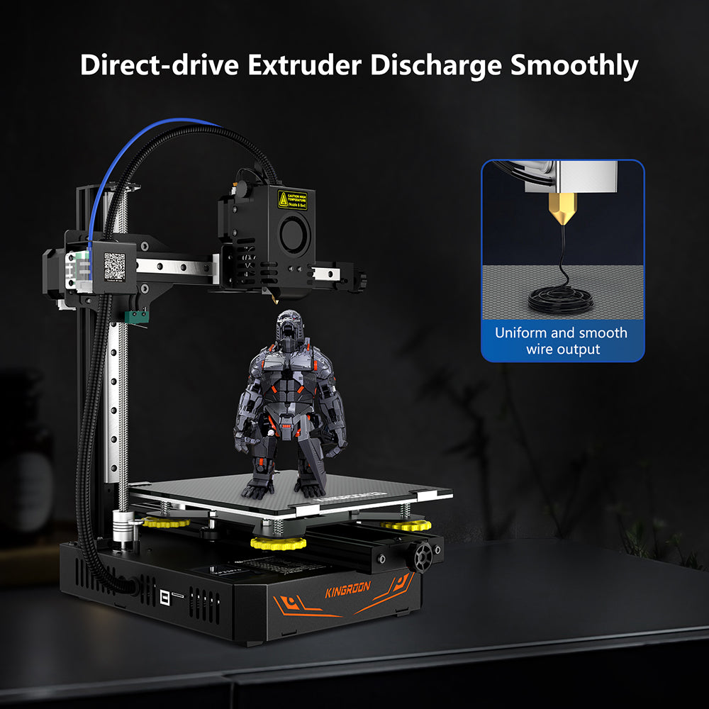 Kingroon KP3S Pro 3D Printer - Direct Drive Extruder-Kingroon 3D