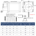 Stepper 57 Motor 45mm 56mm 64mm 76mm 82mm Height Square Motors With 1 Meter Cable Black 3D Printer Parts , No Terminal-3D Printer Accessories-Kingroon 3D