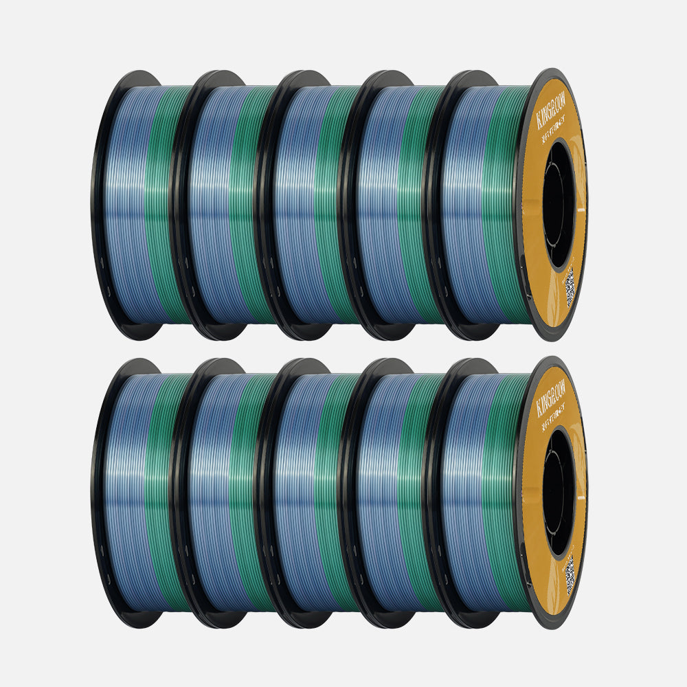 🔥Rainbow / Silk Multicolor PLA 3D Printing Filament-PLA Silk-Kingroon 3D