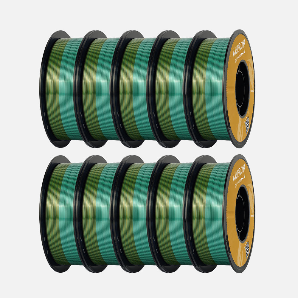 🔥Rainbow / Silk Multicolor PLA 3D Printing Filament-PLA Silk-Kingroon 3D