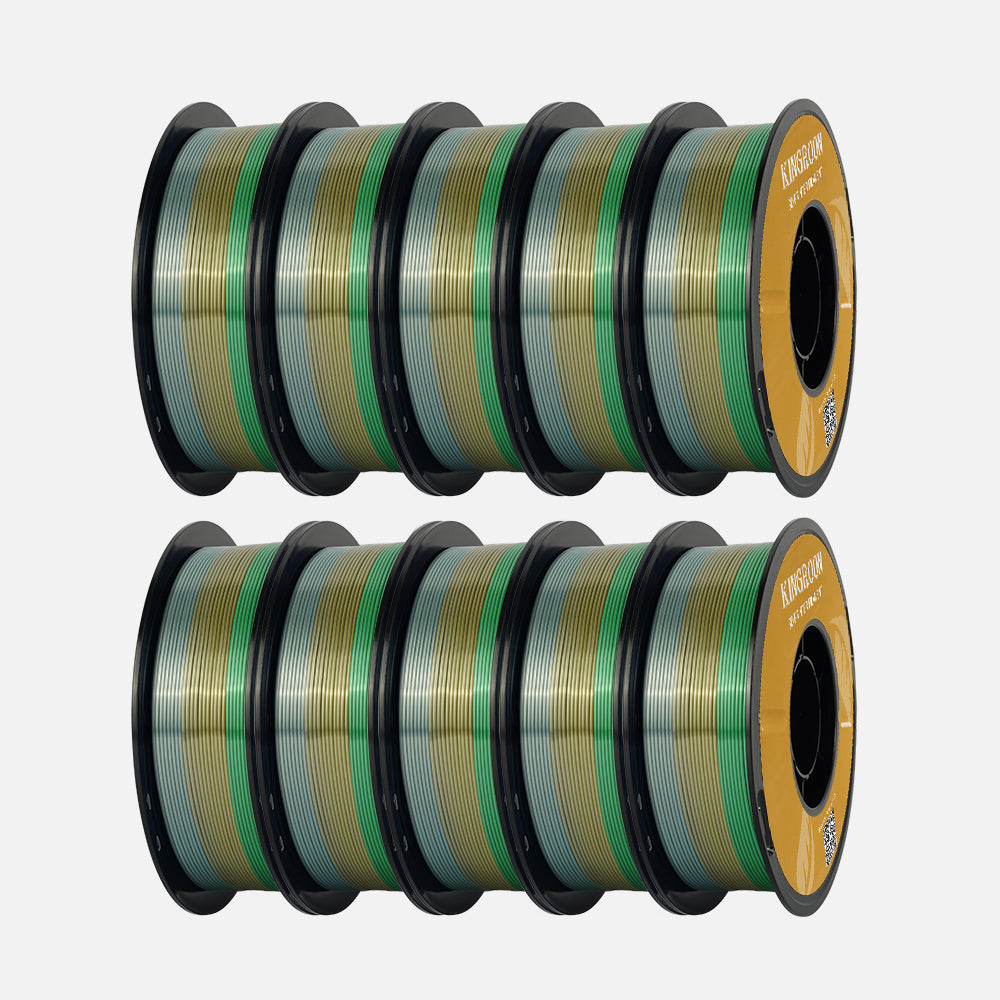🔥Rainbow / Silk Multicolor PLA 3D Printing Filament-PLA Silk-Kingroon 3D