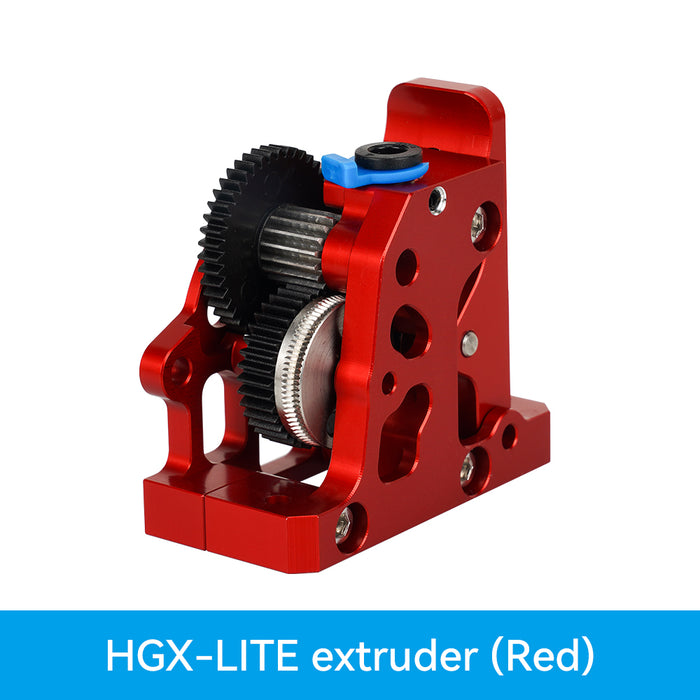 HGX-LITE-Extruder Dual Gear Extruder Hard Steel Reduction Gear High Speed Motor 3D Printer Parts For CR10 CR 10S Ender3 V2 VORON-3D Printer Accessories-Kingroon 3D