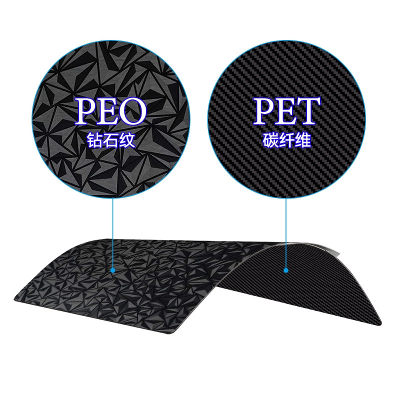 Bambu Lab P1/X1 Series Double-Sided Diamond & Carbon Fiber Texture Build Plate 257×257mm E-Size Non-Magnetic with Left Diamond Handle-3D Printer Accessories-Kingroon 3D