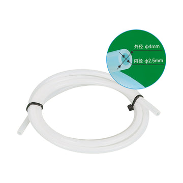 Milky White PTFE Tube 2.5×4mm (Suitable for High-Speed 3D Printers)