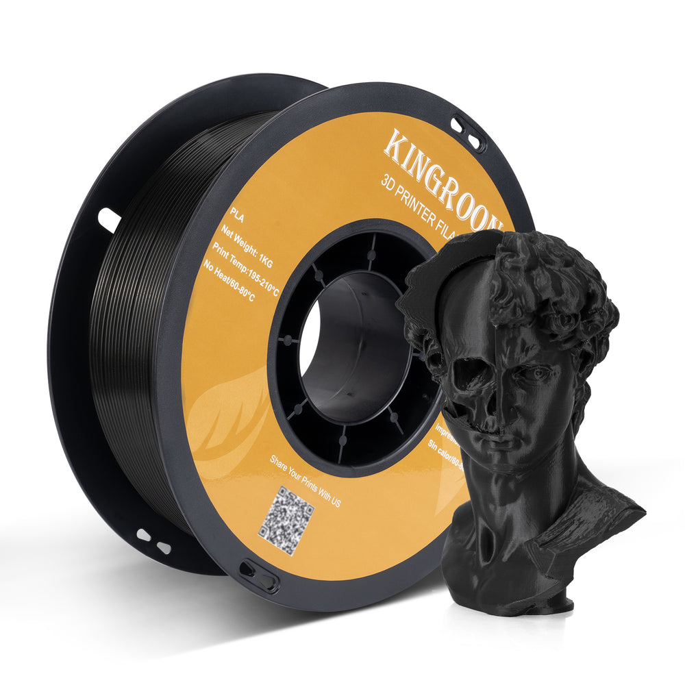 【2KG Pack】Black PLA 3D Printer Filament (FRESH)-3D Print Material-Kingroon 3D