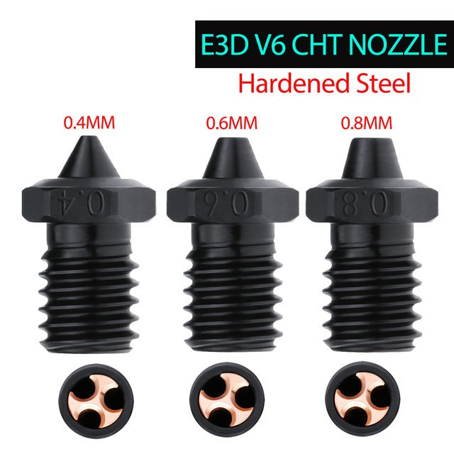 E3D V6 CHT Hardened Steel Nozzle High Flow Nozzle-3D Printer Accessories-Kingroon 3D