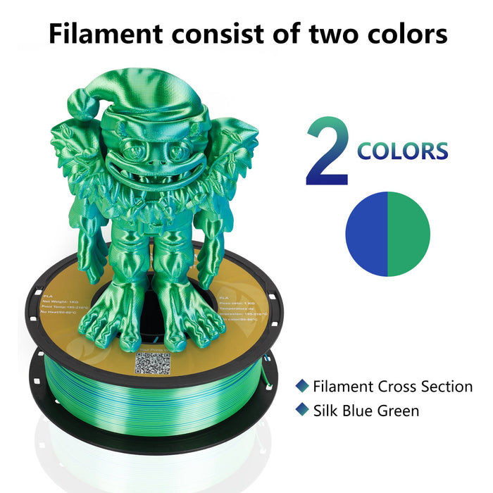 KINGROON PLA Filament 1.75mm 5KG PLA For 3D Printer, Standard 1kg/roll —  Kingroon 3D