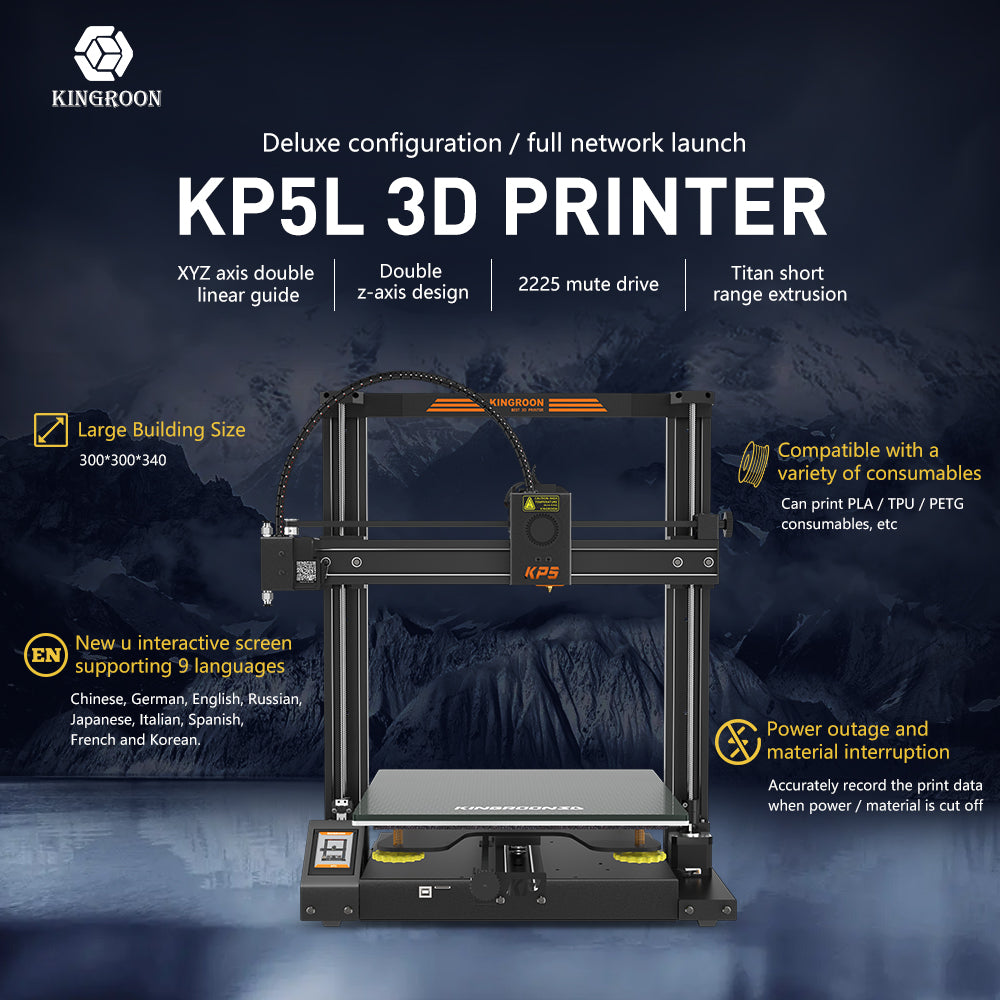 Kingroon KP5L / KP5M 3D Printers-3D Printers-Kingroon 3D