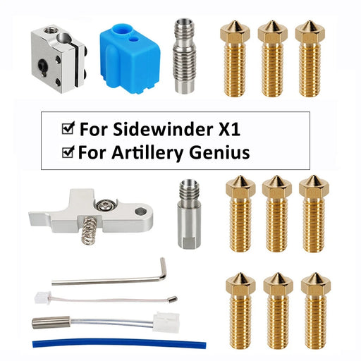 Hotend Kit for Artillery Sidewinder X1/X2, Genius/Genius Pro 3D Printers