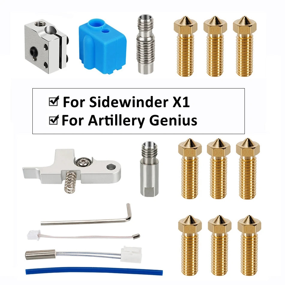 Hotend Kit for Artillery Sidewinder X1/X2, Genius/Genius Pro 3D Printers-3D Printer Accessories-Kingroon 3D