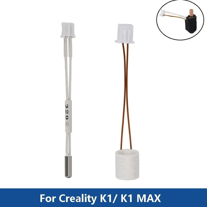 Creality K1/ K1 Max Ceramic Heating Tube & Thermeistor-3D Printer Accessories-Kingroon 3D
