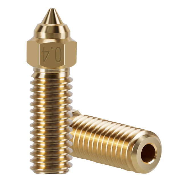 For Creality K1 Volcano Brass Nozzle M6 Thread 0.2/0.4/0.6/0.8mm For 1.75mm Filament For K1/K1Max/ Vyper/ Sidewinder