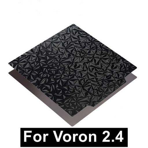 For Voron 2.4 Double Side Build Plate Texture PEI + Smooth PET PEO 350x350mm