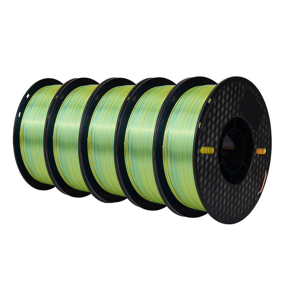 5KG Tri-color PLA Filament 1.75mm EU Stock Only-3D Print Material-Kingroon 3D