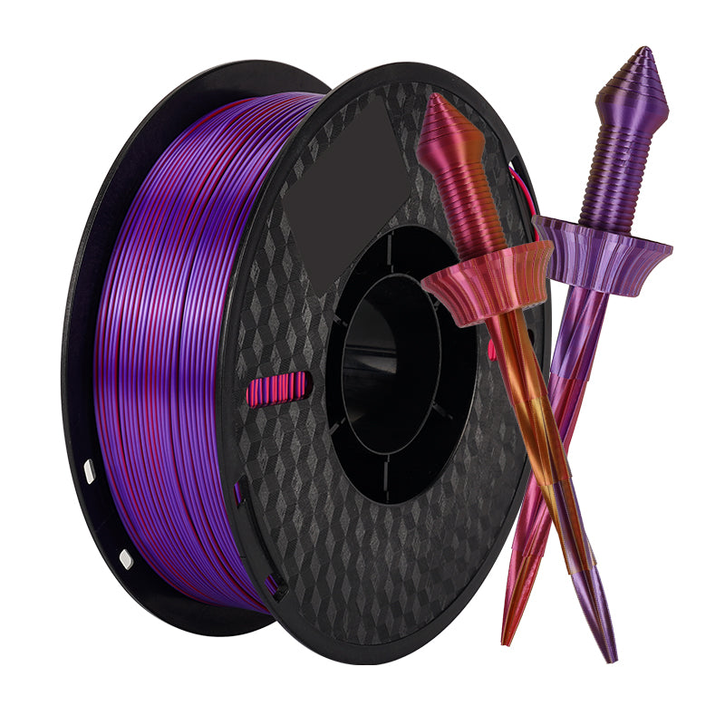 Silk Tri-Color PLA 3D Printing Filament