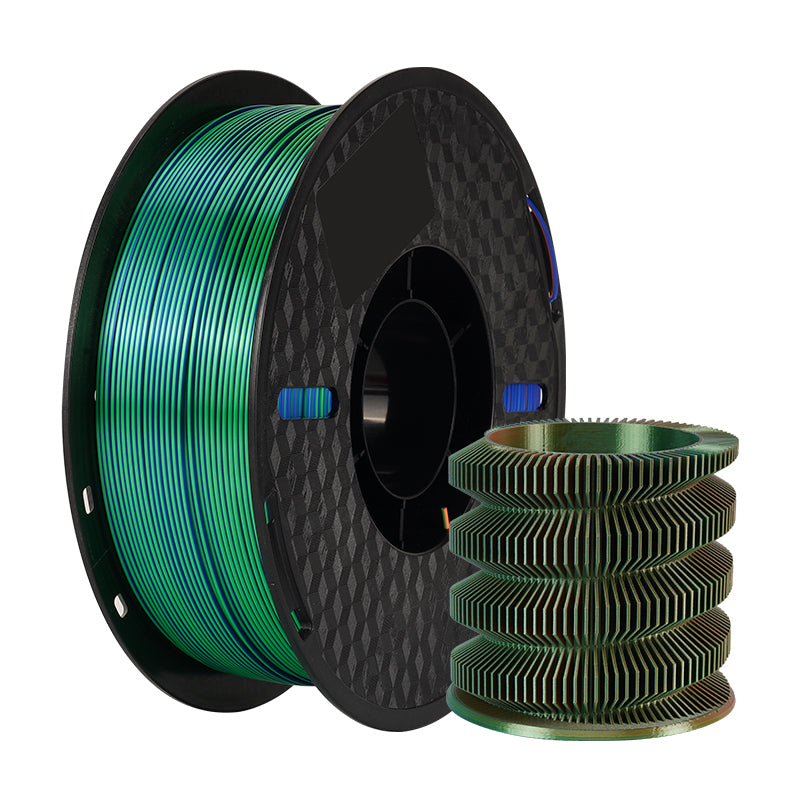 🔥 Silk Rainbow / Silk Tri-Color PLA 3D Printing Filament-3D Print Material-Kingroon 3D